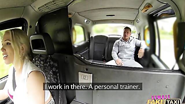 Female Fake Taxi - cougar trailer