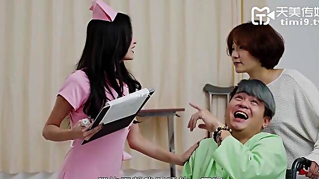 Chinese nurse: Blowjob, Babe Hardcore Porn