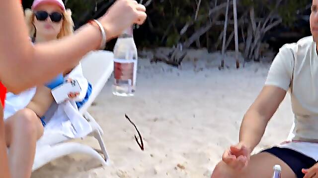 Lifeguard Allie Hooks Up with Guest on Beach