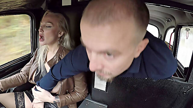 Bored passanger fucks sexy driver Kayla Green