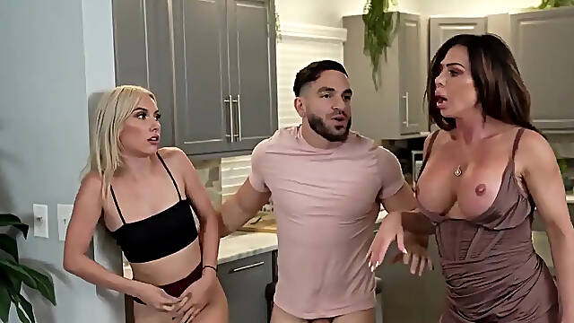 Peter Returns Home to Step Milf Nina Dolci and Girlfriend