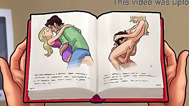 Honeymoon phase in animated japanese teen dating game