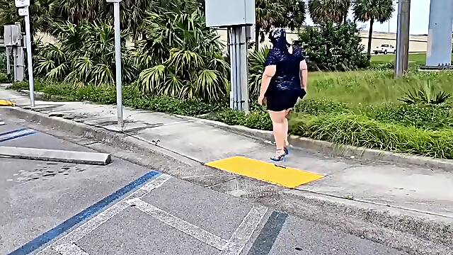 Cum Twice - Hijab Muslim Milf Let Stranger At Bus Stop On Her Pussy - Pissing Big Load