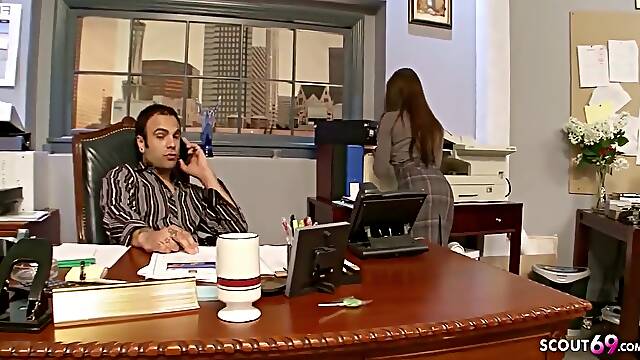Rachel Roxxx in Bombshell Secretary Rachel Seduced to Rough Fuck in Office
