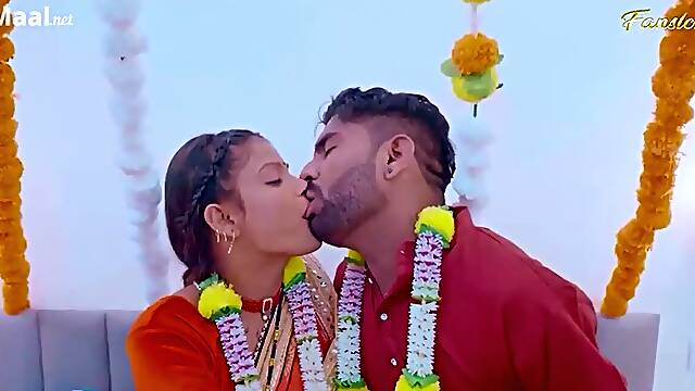 Indian First Suhagrat Sparks Passionate Heat