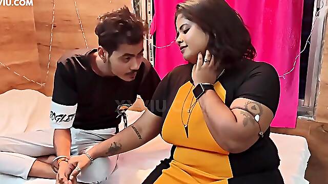 Busty Indian Wife Reveals Her Curves In Seductive Striptease Fantasy
