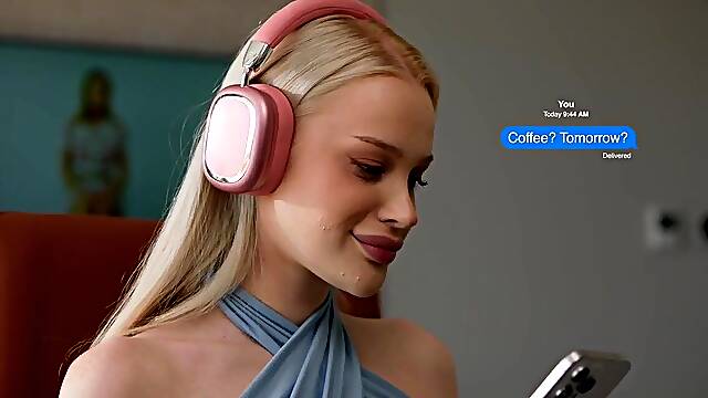 VIXEN Blue-Eyed Blond Hottie Avrora Meey Has Her Sights On Coworkers Thick Jock