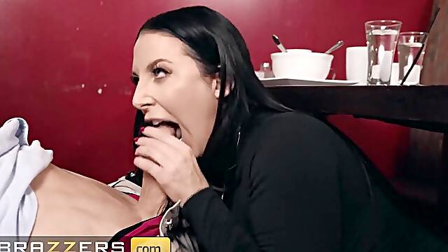 BRAZZERS - Angela White Comes To The Restaurant To Get Screwed By Jordi ENP Not To Talk Or To Eat