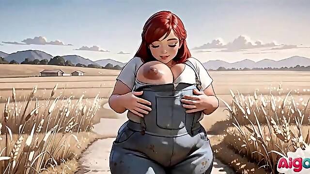 Big beautiful woman farm gal gets screwed by everybody [Trailer] (AI generated)