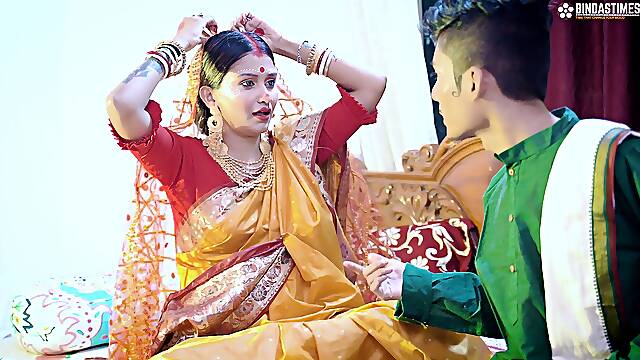 Desi Nai Nawali Dulhan Ke Tewar aur Bakchod Pati Ajab Ka hain Yeh Chudai Full Moie