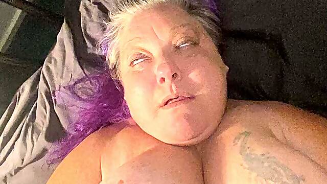 BBW Grandma with big tits in Hardcore Double Penetration