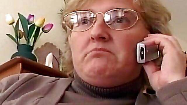 Blonde BBW mature French fucked until creampie