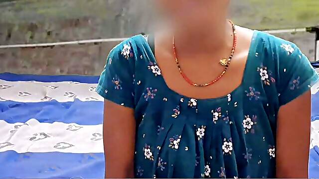 Desi Indian bagali bhabhi boobs pressing Village boy