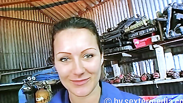 Garage Strip Clips and Pussy Masturbation