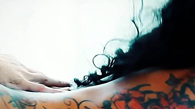 Latina Secretary Gets Spooge Shower on Her Tattood Hot Body