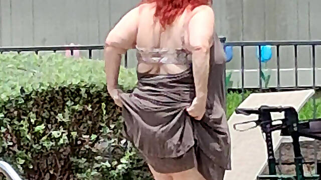 Summer Has Arrived! Time for the First Visit to the Pool Sexy Big Nurse Vicki Style!