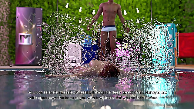 Taboo University - Joining Skinny Dipping with Spoiled Rich Redhead with Big Tits